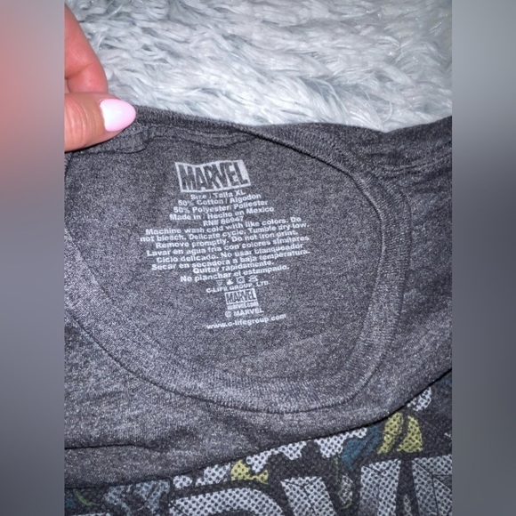 Marvel Comics Avengers Team T-shirt, Size XL, Heathered Gray - Picture 5 of 5